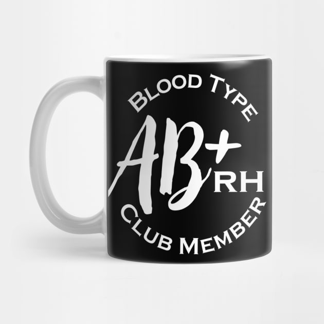 Blood type AB plus club member - Dark by Czajnikolandia